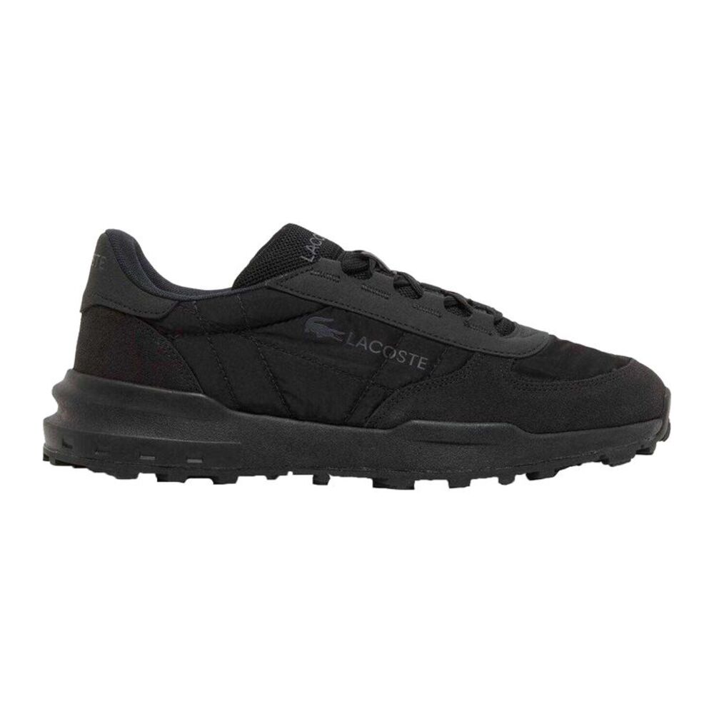 Lacoste Mens Elite Actevo Suede Shoes / Black